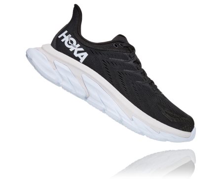 Hoka One One Clifton Edge Moški Road Tekaški Čevlji Črna / Bela SI-329741V